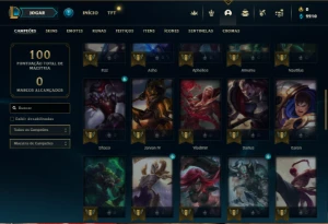 Esmeralda 2 com 50 Champs e 12 Skins + 8 Fragmentos - League of Legends LOL