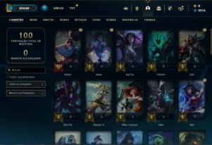 Esmeralda 2 com 50 Champs e 12 Skins + 8 Fragmentos - League of Legends LOL