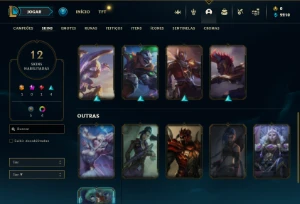 Esmeralda 2 com 50 Champs e 12 Skins + 8 Fragmentos - League of Legends LOL