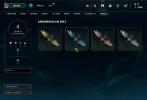 Esmeralda 2 com 50 Champs e 12 Skins + 8 Fragmentos - League of Legends LOL