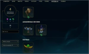 conta gold 2 lvl 47 no precinho upada a mão 5 skins - League of Legends LOL