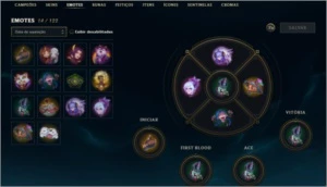 conta gold 2 lvl 47 no precinho upada a mão 5 skins - League of Legends LOL