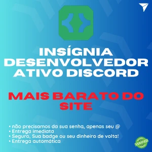 Insígnia de desenvolvedor ativo Discord