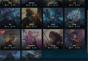 CONTA SMURF LOL MUITA SKIN - League of Legends