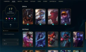 Conta Full Acesso Nv 96 / 17 Skins Incluindo Mítica - League of Legends LOL