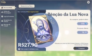 Conta 7x5* Personagens + 5x5* Armas, Benção, AR55 - Genshin Impact