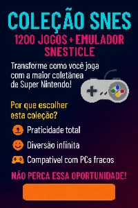 Coleção Definitiva SNES - 1200 Jogos + Emulador SNESTICLE