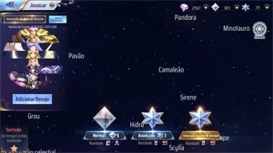 Saint Seiya Awakening 21k dimas 771 Gemas e 79 Livros Azuis SSA