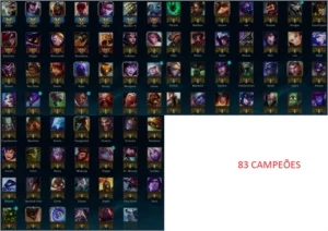 Conta Prata 2, 3 Flex, 83 Campeões, 39 Skins - League of Legends LOL