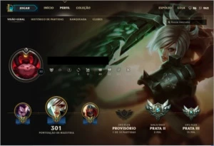 Conta Prata 2, 3 Flex, 83 Campeões, 39 Skins - League of Legends LOL