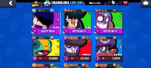 Conta de brawl stars com lendário