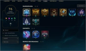 CONTA RARA DESDE A SEASON 1. DIAMANTE 3 ELO ATUAL. - League of Legends LOL