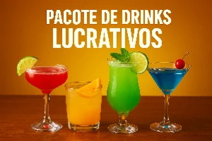 Pack 500 receitas DRINKS lucrativos