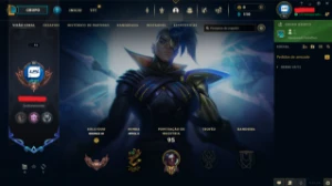 Conta-Smurf Upada A Mão Com Skin Do Kayn Odisseia Full Acess - League of Legends LOL