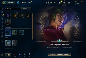 Conta-Smurf Upada A Mão Com Skin Do Kayn Odisseia Full Acess - League of Legends LOL