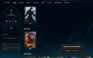 Conta-Smurf Upada A Mão Com Skin Do Kayn Odisseia Full Acess - League of Legends LOL