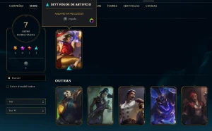 Conta-Smurf Upada A Mão Com Skin Do Kayn Odisseia Full Acess - League of Legends LOL