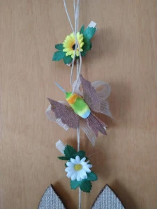 Arranjo de Porta - Coelho da Páscoa - Artesanato e Personalizados