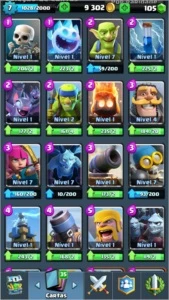 CONTA NV 7 ARENA 9 // 2 LENDÁRIAS BOAS PRA COMBO - Clash Royale