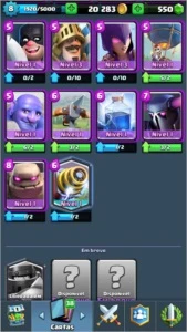 CONTA NV 7 ARENA 9 // 2 LENDÁRIAS BOAS PRA COMBO - Clash Royale