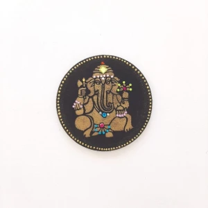 Mandala Indiana Preta - Artesanato e Personalizados