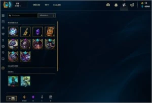 Conta League 102 skins inclui: kayle juíza e sentinela riot. - League of Legends LOL