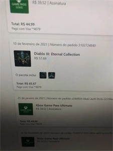 Conta XBox Live com mais de 20 jogos - Outros