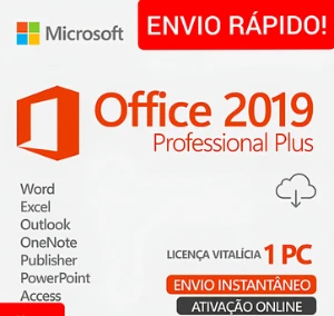 Serial Office 2019 Pro Plus Ativação Vitalícia - Softwares e Licenças