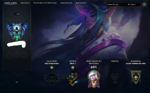CONTA LEAGUE OF LEGENDS - MMR DIAMANTES - 155 SKINS - (ENTRE LOL