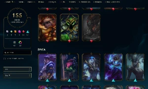 CONTA LEAGUE OF LEGENDS - MMR DIAMANTES - 155 SKINS - (ENTRE LOL