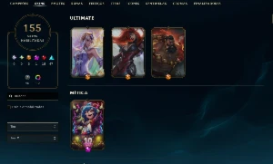 CONTA LEAGUE OF LEGENDS - MMR DIAMANTES - 155 SKINS - (ENTRE LOL