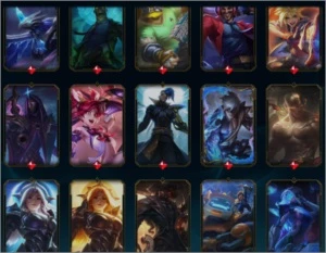 conta lol platina 1 por decay, 318skin 5 ultimate 2mitica - League of Legends