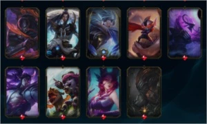 conta lol platina 1 por decay, 318skin 5 ultimate 2mitica - League of Legends