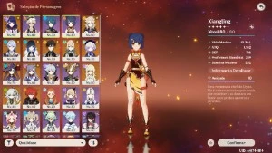 Conta Genshin AR 56, 12 personagens 5 estrelas, 3 armas 5 - Genshin Impact