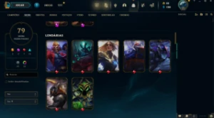 "Conta LoL - 68 Skins, lvl209, 6 lendarias e 33 épicas" - Free Fire