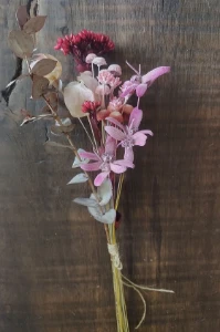 Ramo Seco - Rosado - Artesanato e Personalizados