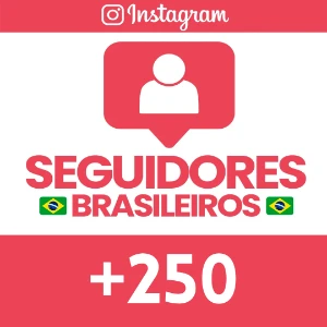 250 Seguidores Brasileiros - 100% reais - Redes Sociais