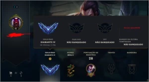 conta lol diamante 100 reais no pix - League of Legends