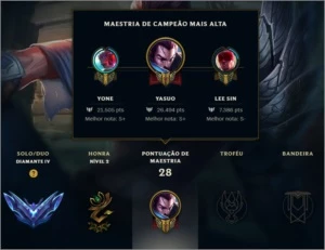 conta lol diamante 100 reais no pix - League of Legends