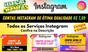 Instagram: Compre Sua Conta e Ganhe Brindes Fantásticos - Redes Sociais