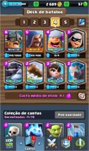 CONTA CLASH ROYALE LVL 9 ARENA 10 (6 LENDÁRIAS)
