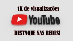 1K Visualizações Youtube - Garantido Sem 🥇Queda ➖