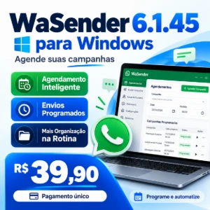 WaSender 6.1.45 Vitalício e Suporte - Outros