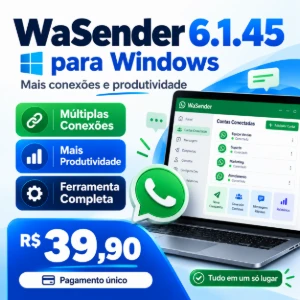 WaSender 6.1.45 Vitalício e Suporte - Outros