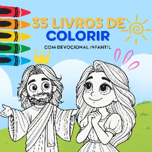 KIT 35 Livros de Colorir Bíblicos — Pacote Digital Infantil - eBooks
