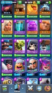 Conta Clash Royale - Rei11, todas as cartas - LEIA