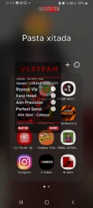 Painel full vermelho 100% hs - Free Fire