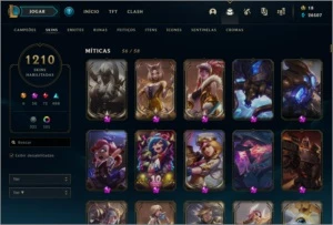 Conta LoL / TODAS AS SKINS OBTÍVEIS - League of Legends