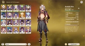 Conta Genshin Impact AR 47 Itto,Keqing│Túmulo│Leia a Desc