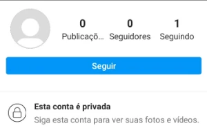 Conta Instagram Vazia - Redes Sociais